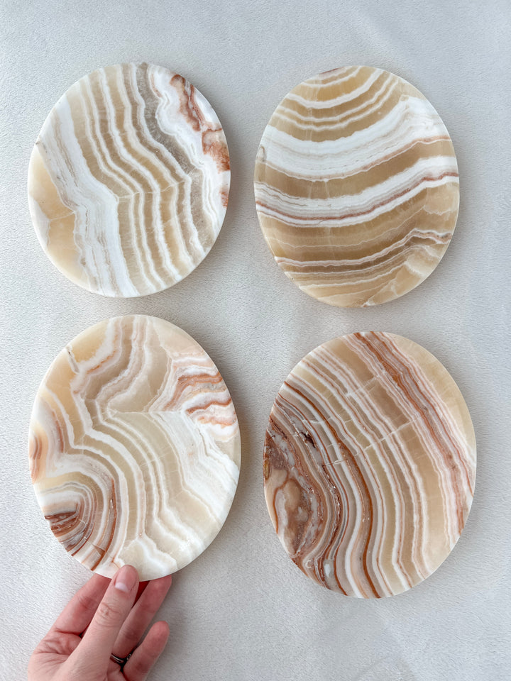 Aragonite Oval Dish // Concentration + Strength + Energy