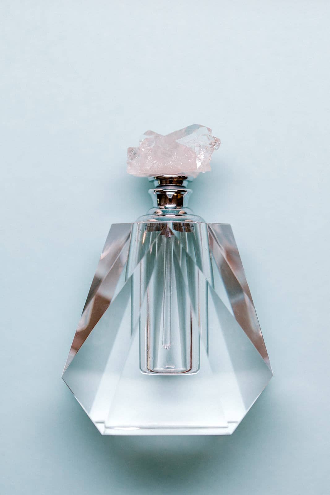 Clear Quartz Crystal Glass Perfume Bottle | 5 ml