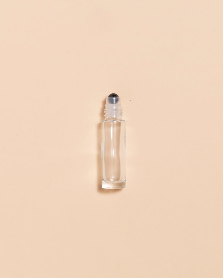 Gemstone Roller Top + 10ml Clear roller with matte gold cap