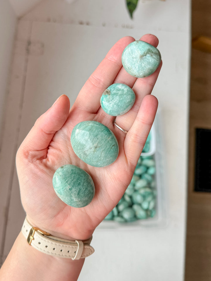 Amazonite Pebble // Communication + Optimism