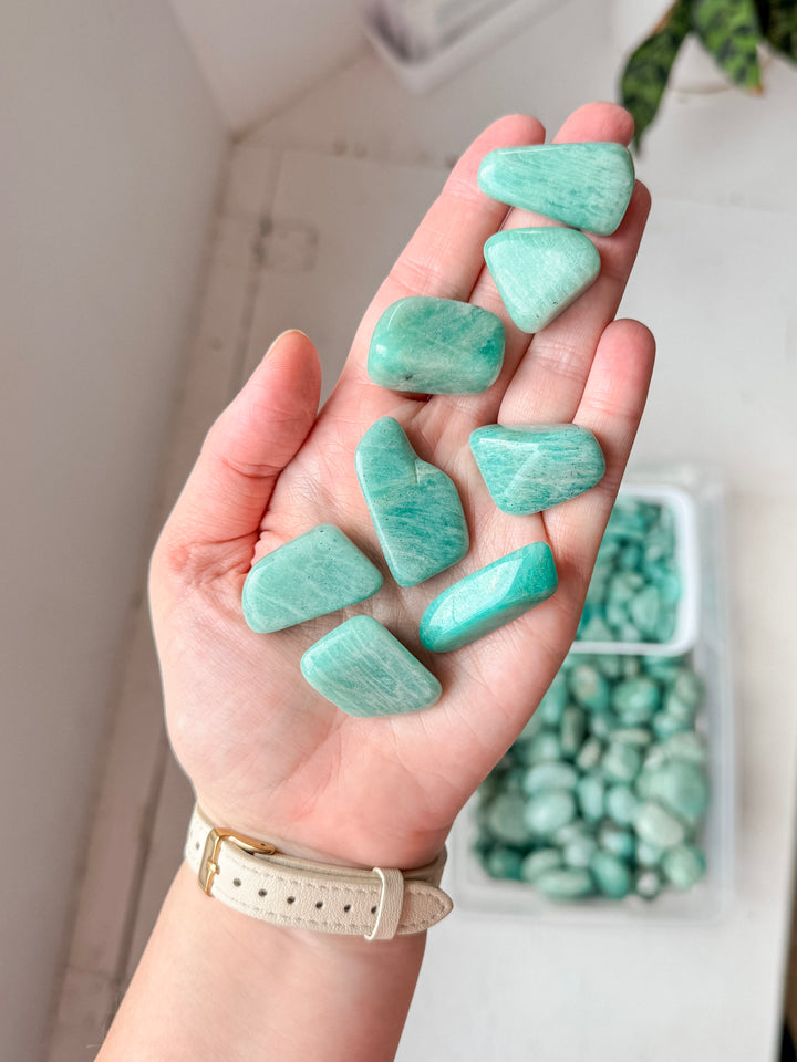 Amazonite Tumble // Communication + Optimism