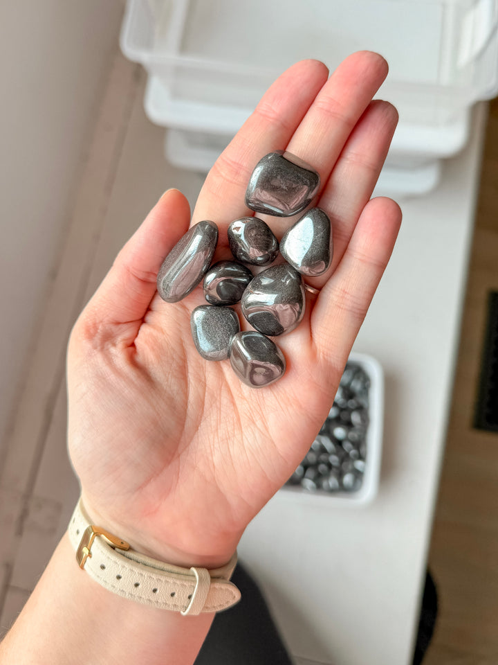 Hematite Tumble // Grounding + Focus