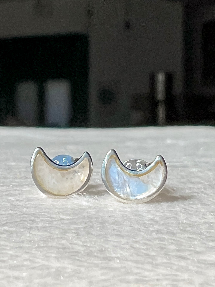 Moon Sterling Silver Earrings