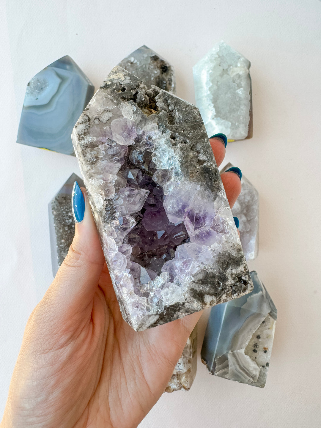 Agate Druzy Tower (Large) // Grounding + Balance