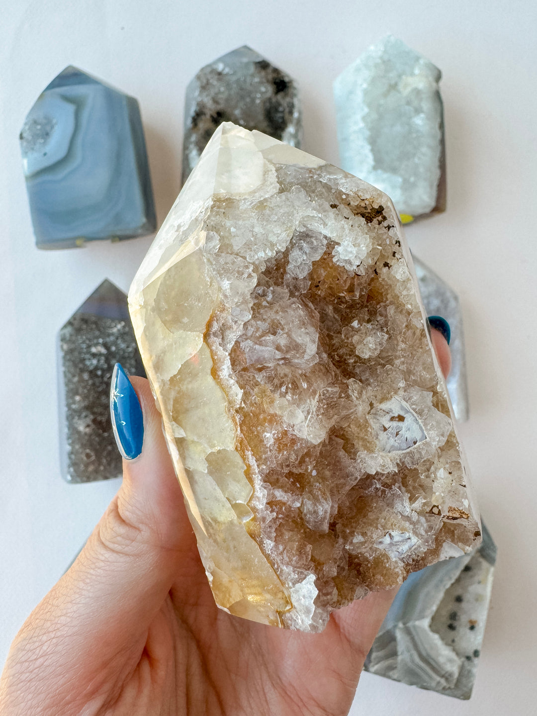 Agate Druzy Tower (Large) // Grounding + Balance