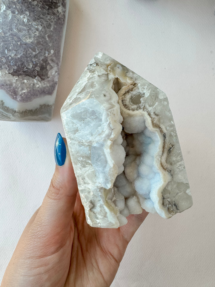 Agate Druzy Tower (Large) // Grounding + Balance