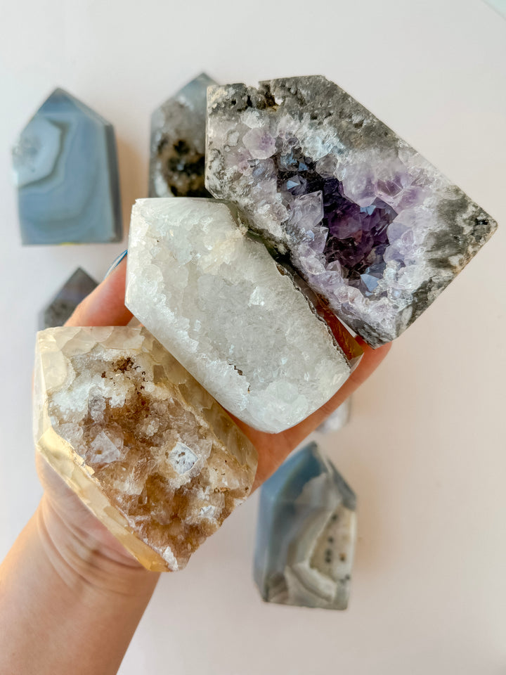 Agate Druzy Tower (Large) // Grounding + Balance