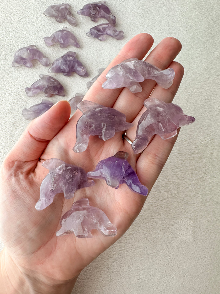 Amethyst Dolphin // Protection + Healing