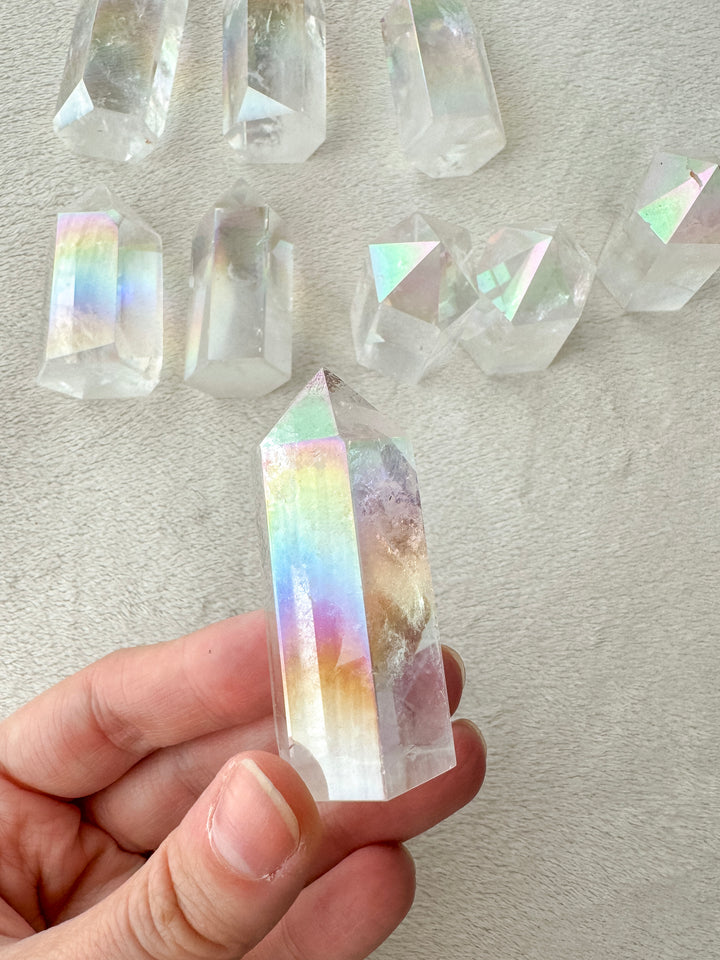 Angel Aura Quartz Tower // Joy + Healing + Peace