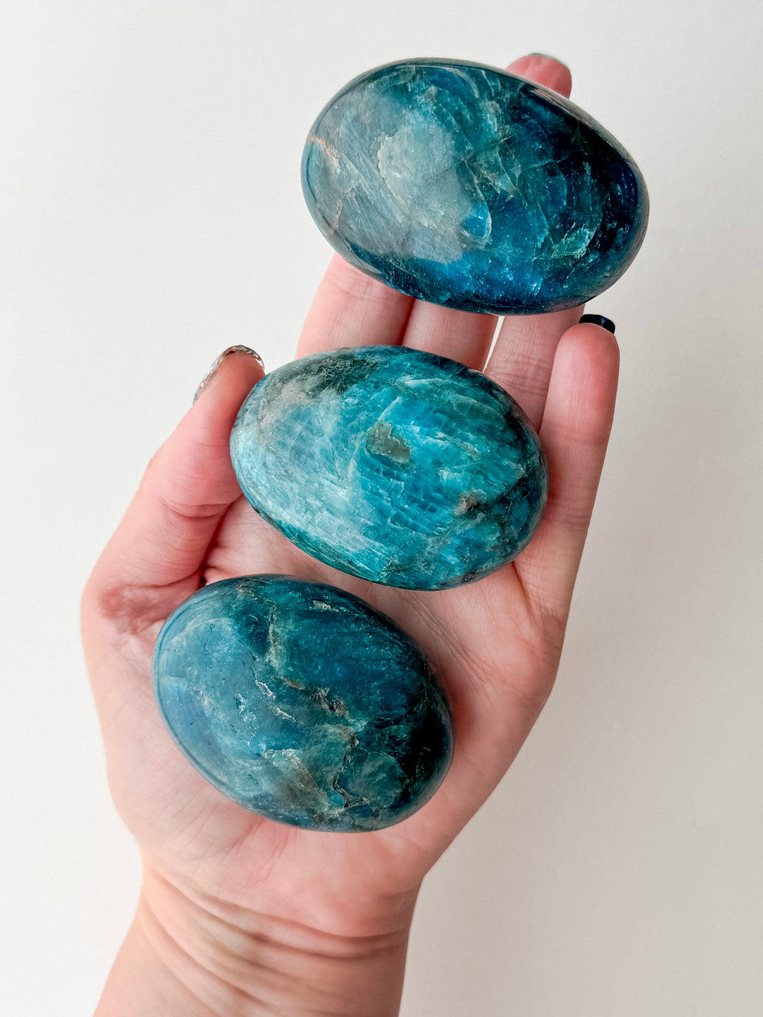 Apatite Palm Stone // Creativity + Motivation + Clarity