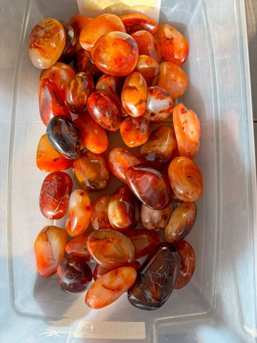 Carnelian Palm Stone // Creativity + Motivation