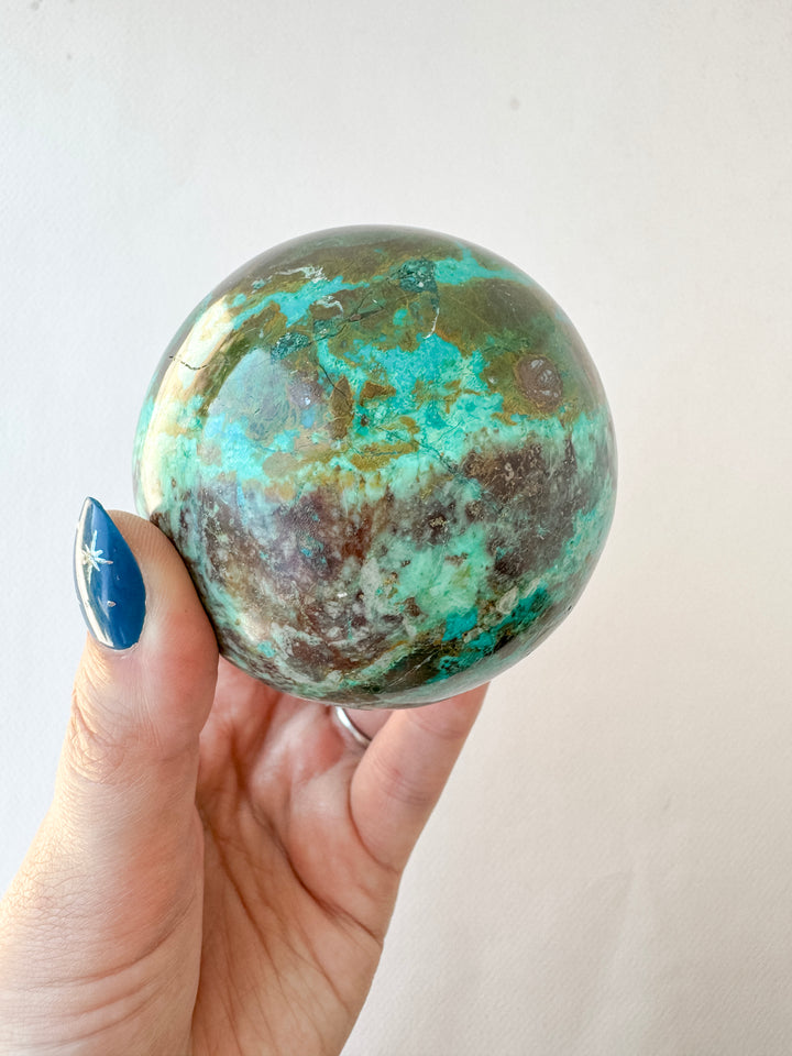 Chrysocolla Sphere // Tranquility + Communication