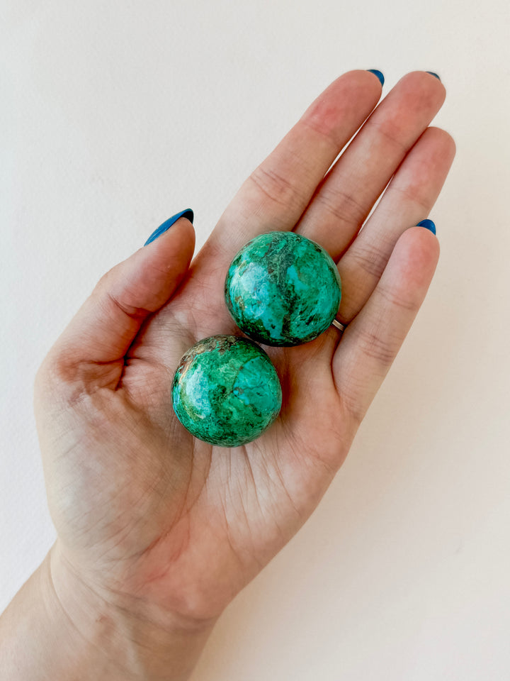 Chrysocolla Sphere (High Quality) // Tranquility + Communication