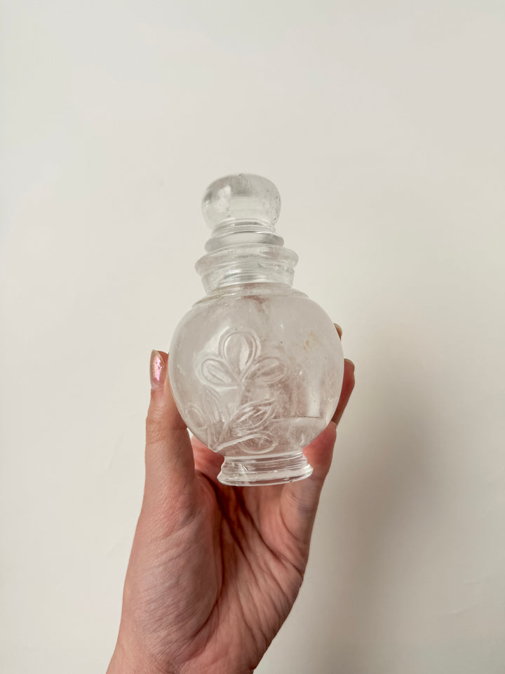 Clear Quartz Bottle // Intuition + Happiness + Balance