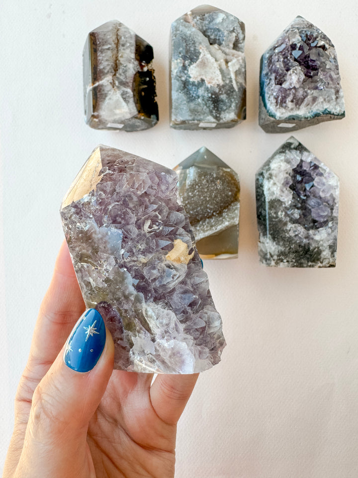 Agate Druzy Tower (Small) // Grounding + Balance