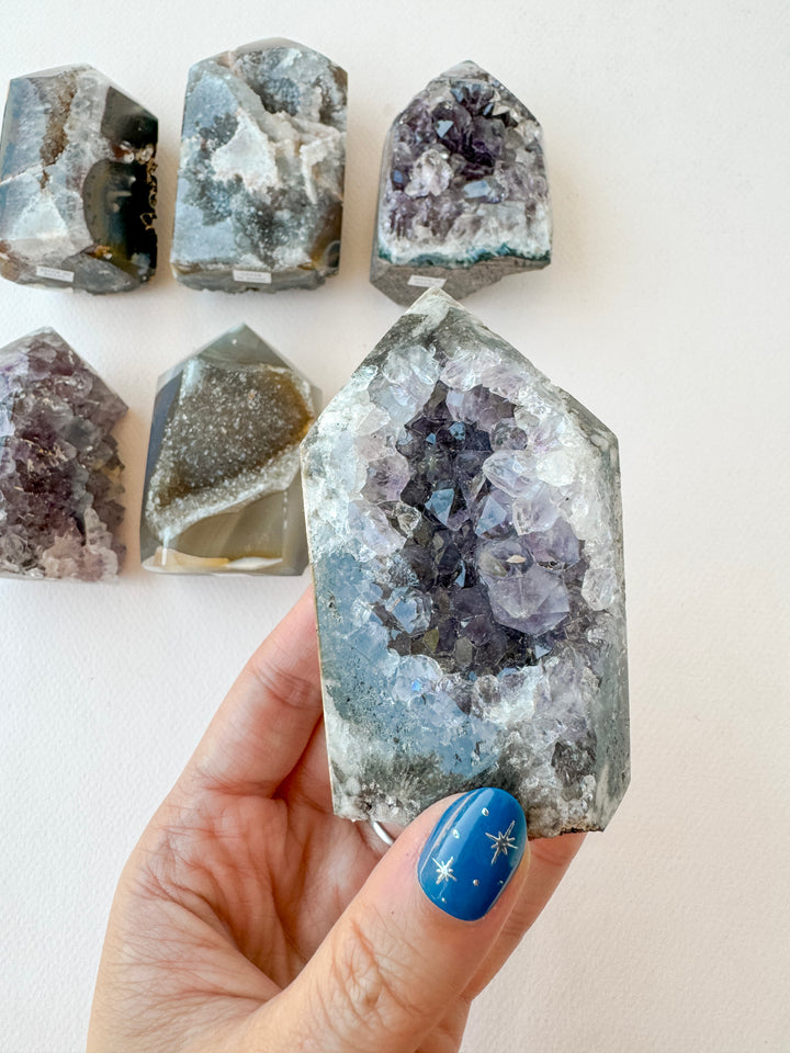 Agate Druzy Tower (Small) // Grounding + Balance