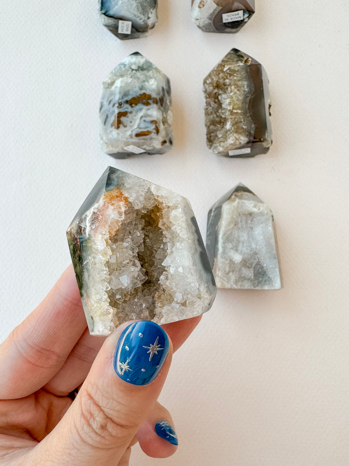 Agate Druzy Tower (Small) // Grounding + Balance