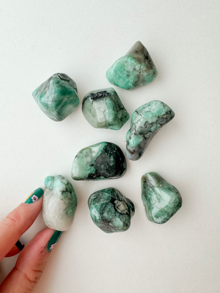 Emerald Tumble // Love + Compassion + Healing