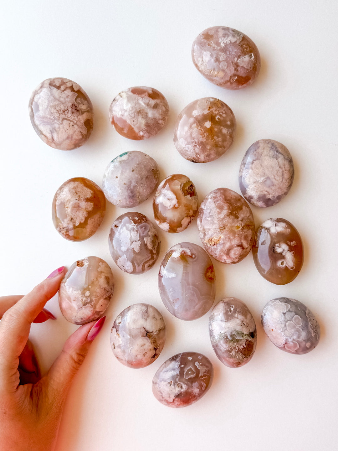 Flower Agate Palm Stone // Growth + Inspiration