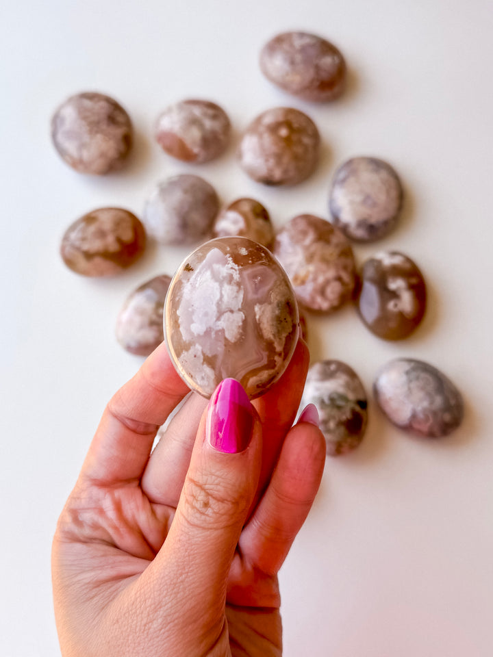 Flower Agate Palm Stone // Growth + Inspiration