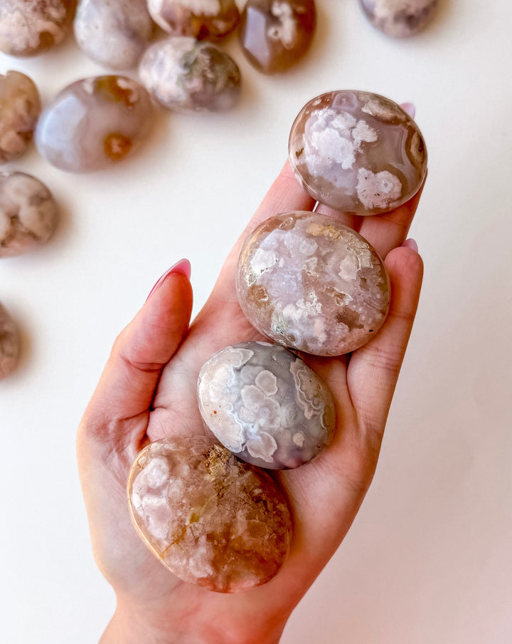 Flower Agate Palm Stone // Growth + Inspiration