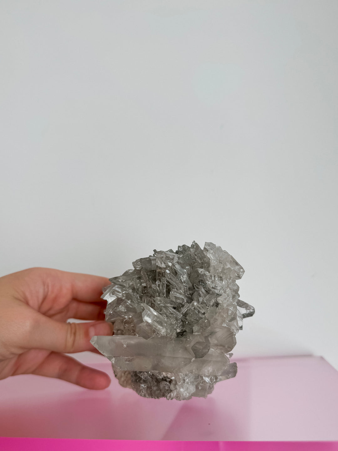 Gray Phantom Quartz Cluster // Transformation + Insight