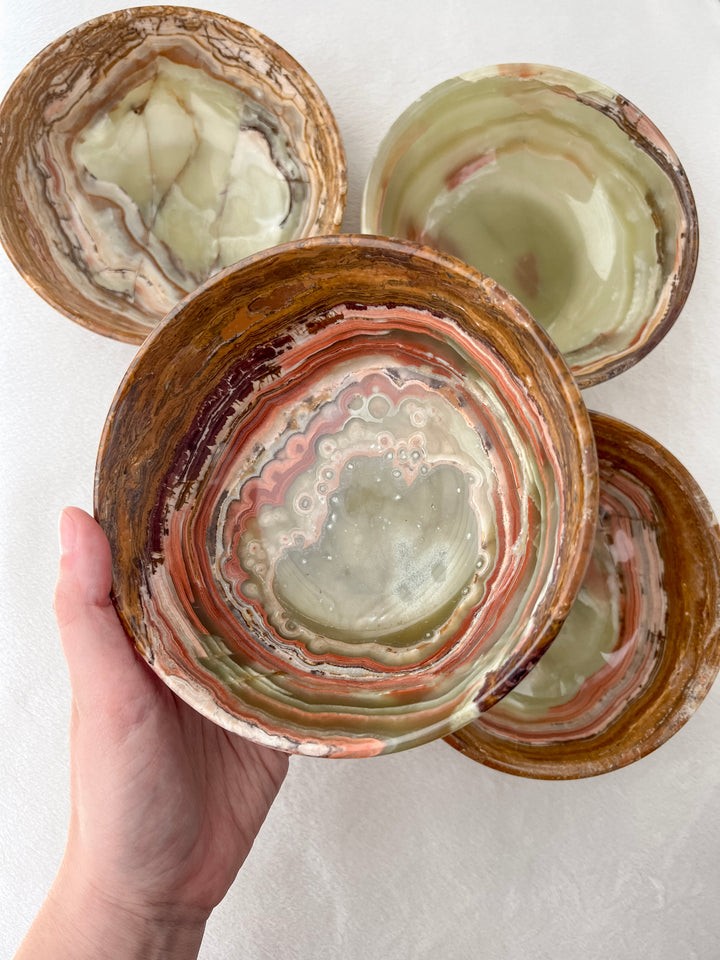Green Onyx Bowl // Purify + Soothe + Rest