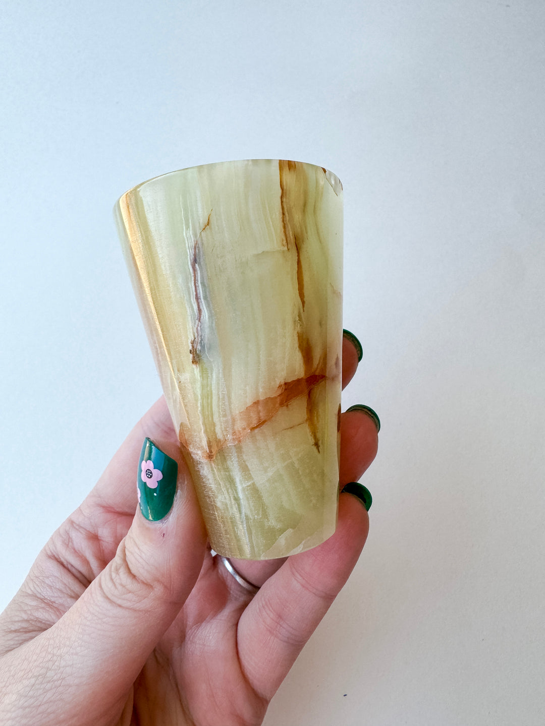 Green Onyx Shot Glass // Purify + Soothe + Rest