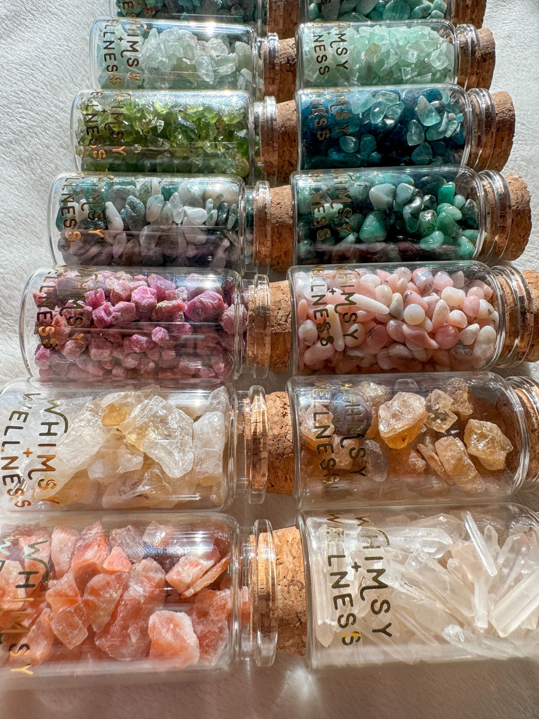 Mini Crystals in 50ml Glass Bottle