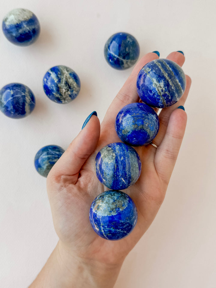 Lapis Lazuli Sphere // Wisdom + Truth