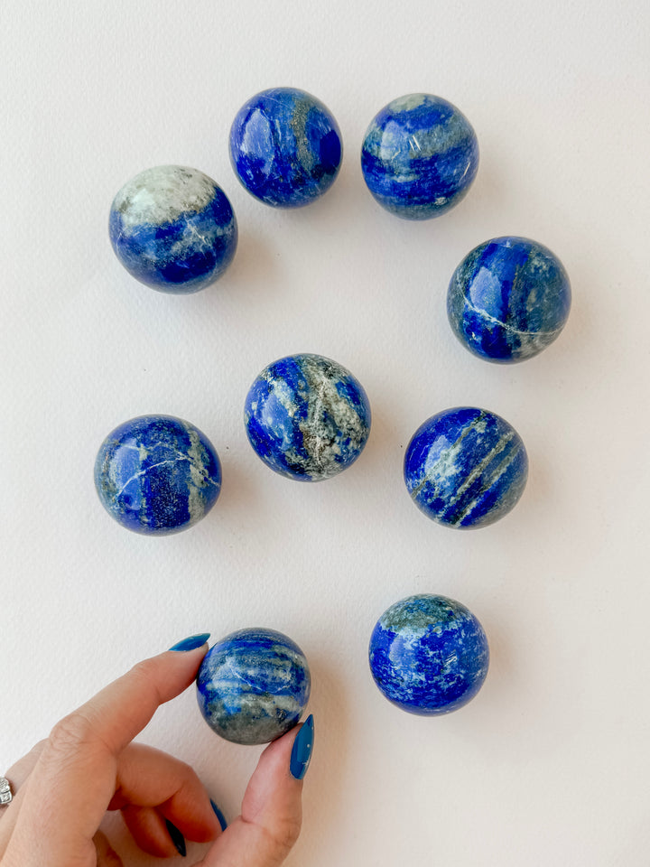 Lapis Lazuli Sphere // Wisdom + Truth