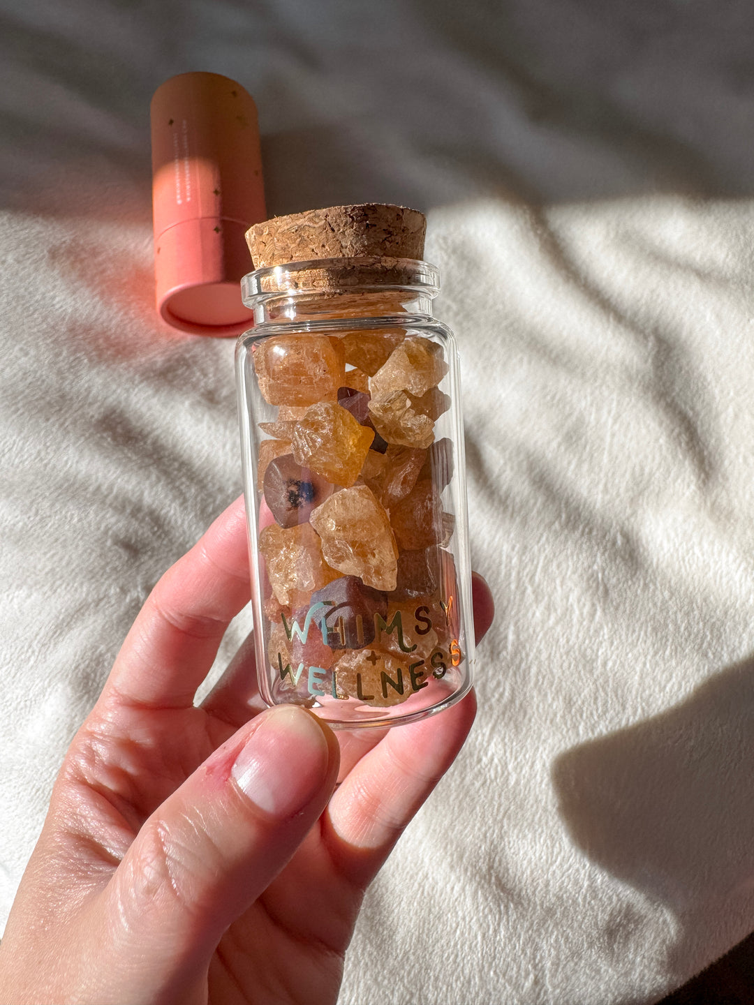 Mini Crystals in 50ml Glass Bottle (Large)