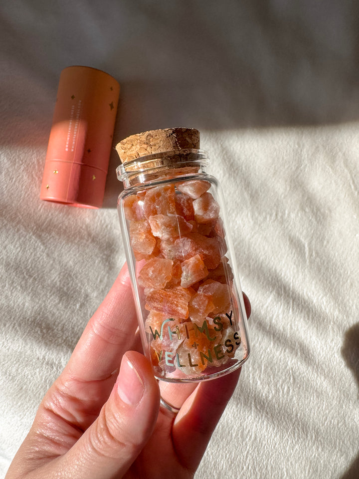 Mini Crystals in 50ml Glass Bottle (Large)