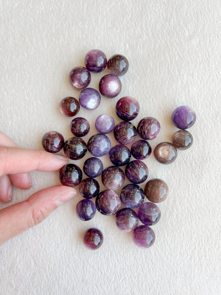 Lepidolite Mini Sphere // Calming + Supports Learning