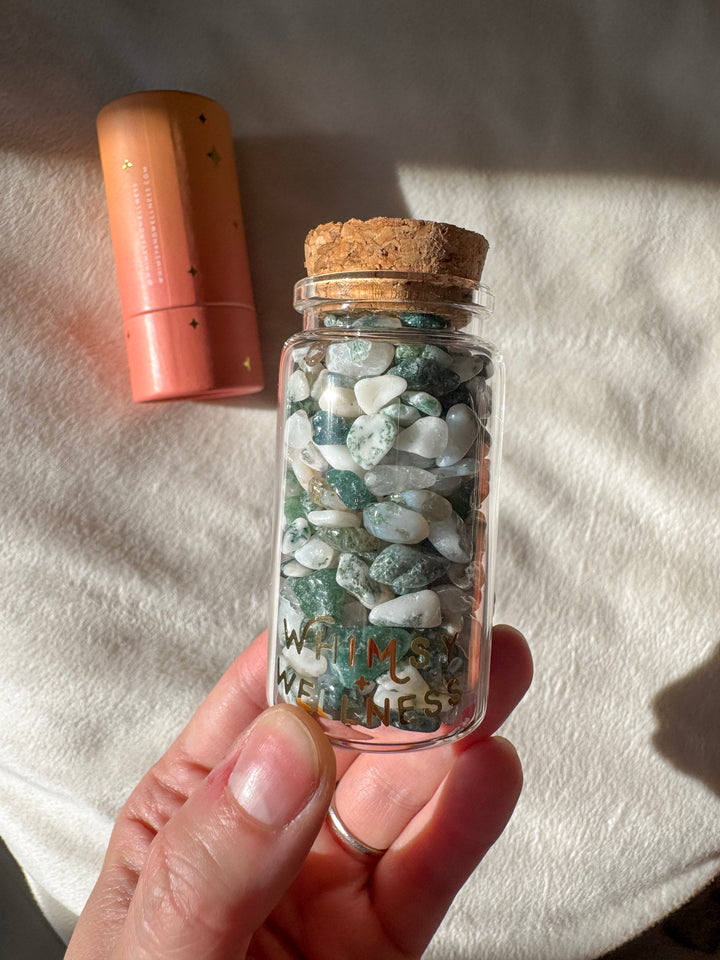 Mini Crystals in 50ml Glass Bottle