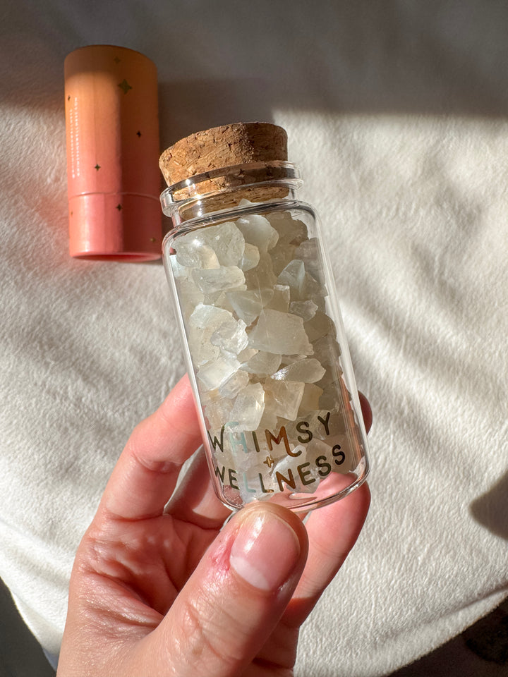 Mini Crystals in 50ml Glass Bottle