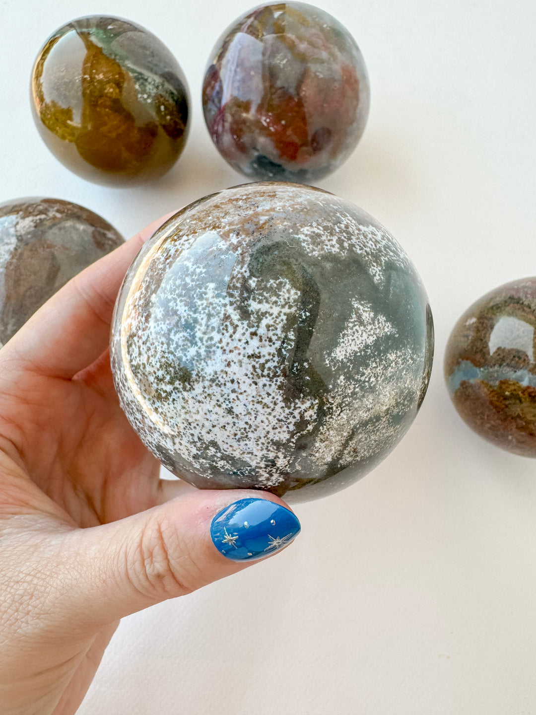 Ocean Jasper Sphere // Healing + Tranquility