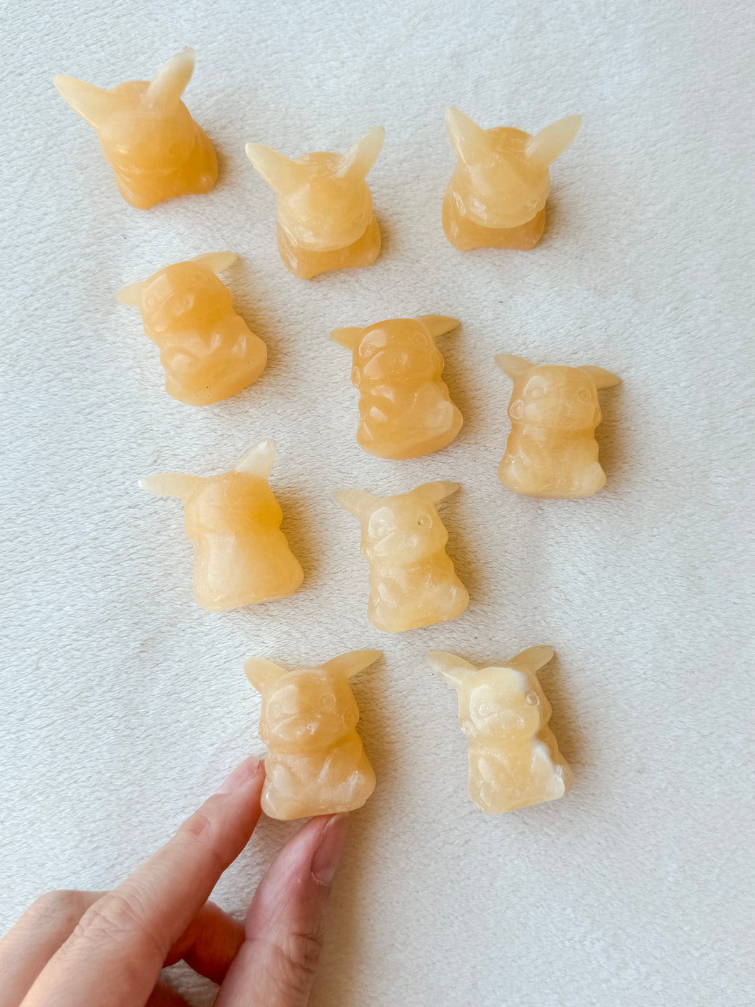 Orange Calcite Pikachu // Vitality + Creativity