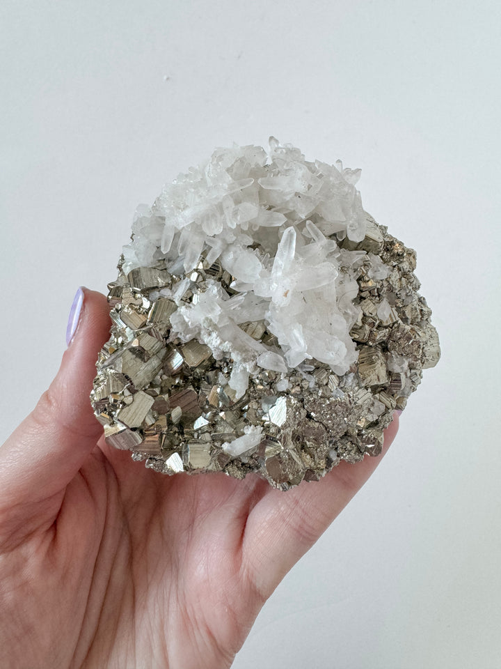 Pyrite + Quartz Cluster // Success + Wealth + Protection