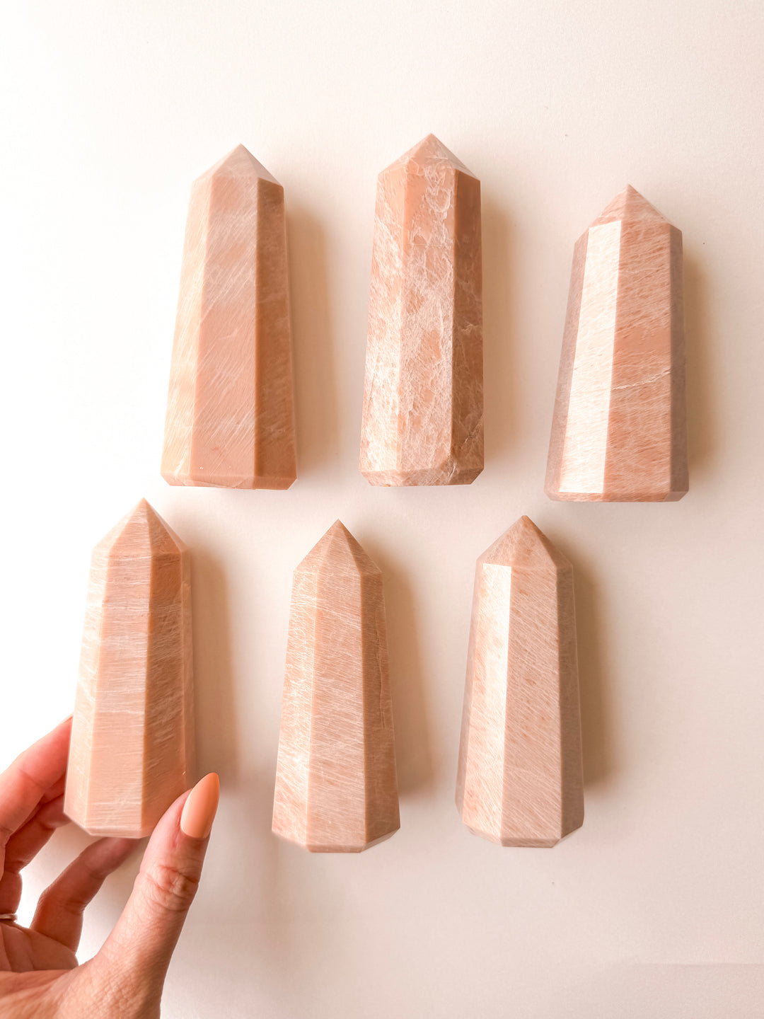 Peach Moonstone Tower // Soothing + Positivity + Inspiring