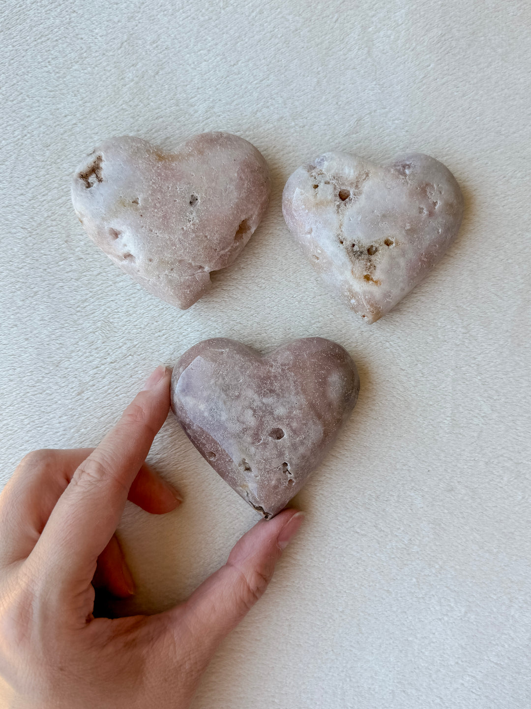 Pink Amethyst Heart // Love + Compassion