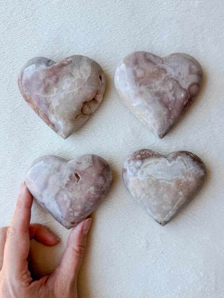 Pink Amethyst Heart // Love + Compassion