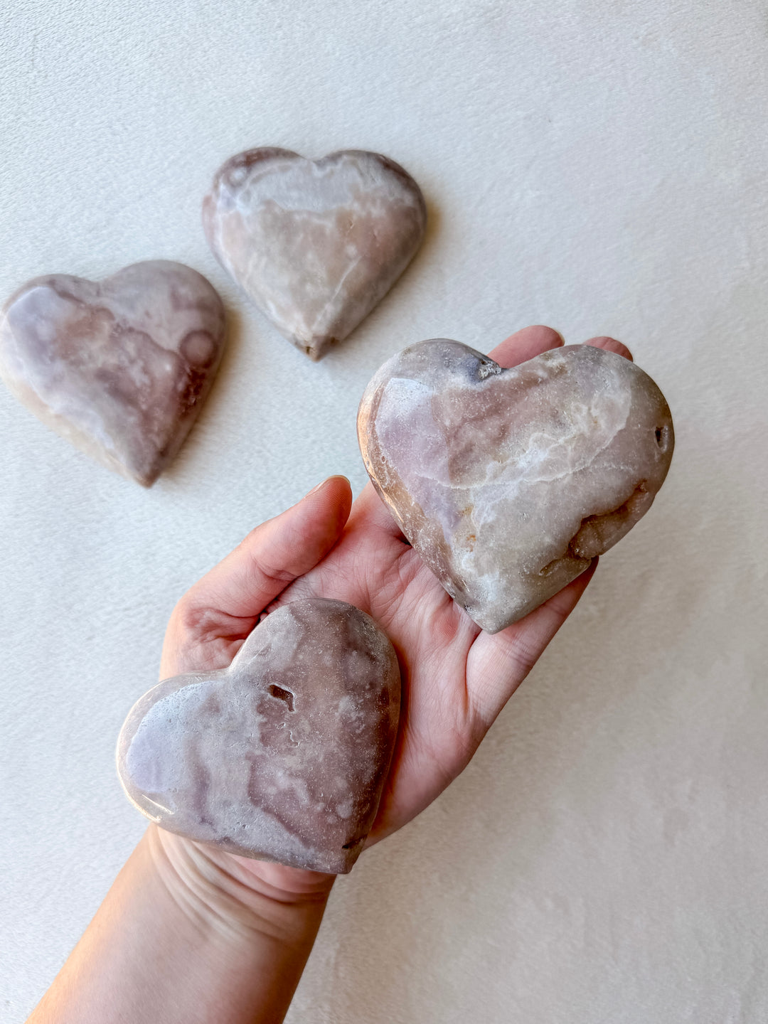 Pink Amethyst Heart // Love + Compassion