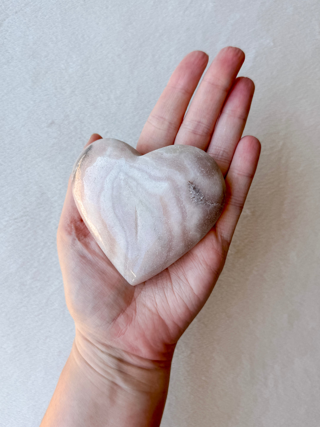 Pink Amethyst Heart // Love + Compassion