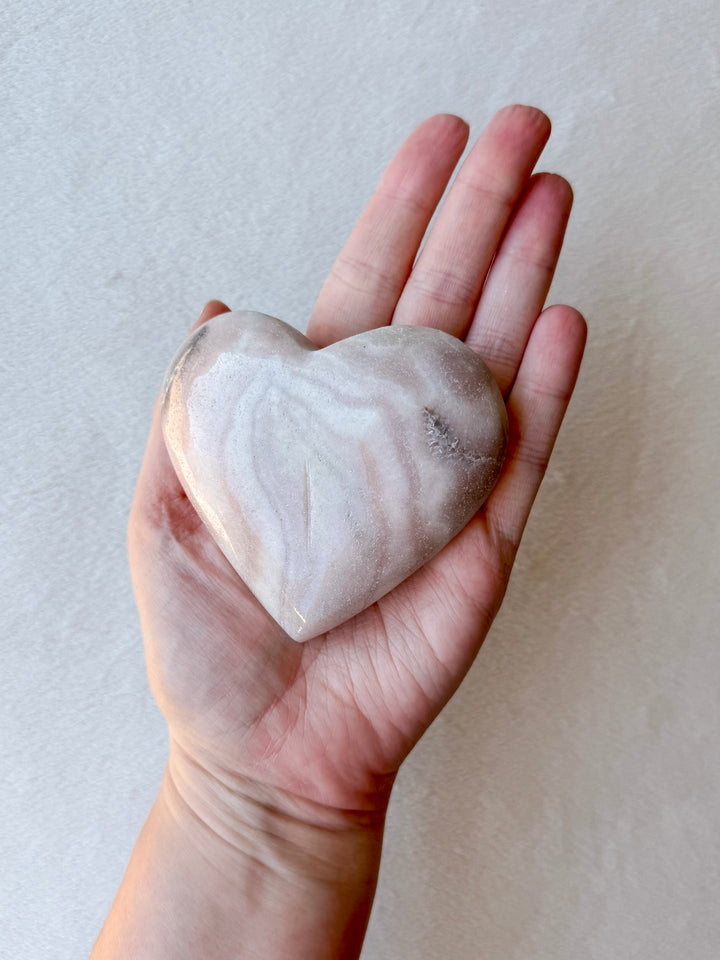 Pink Amethyst Heart // Love + Compassion