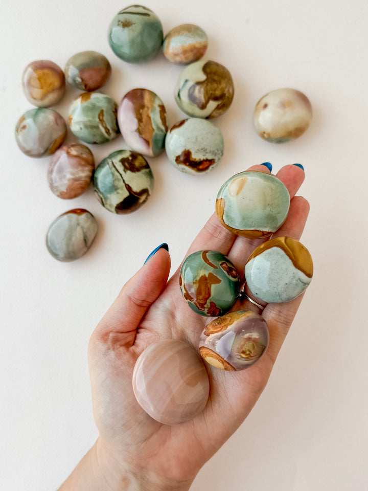 Polychrome Jasper Mini Palm Stone // Grounding + Creativity