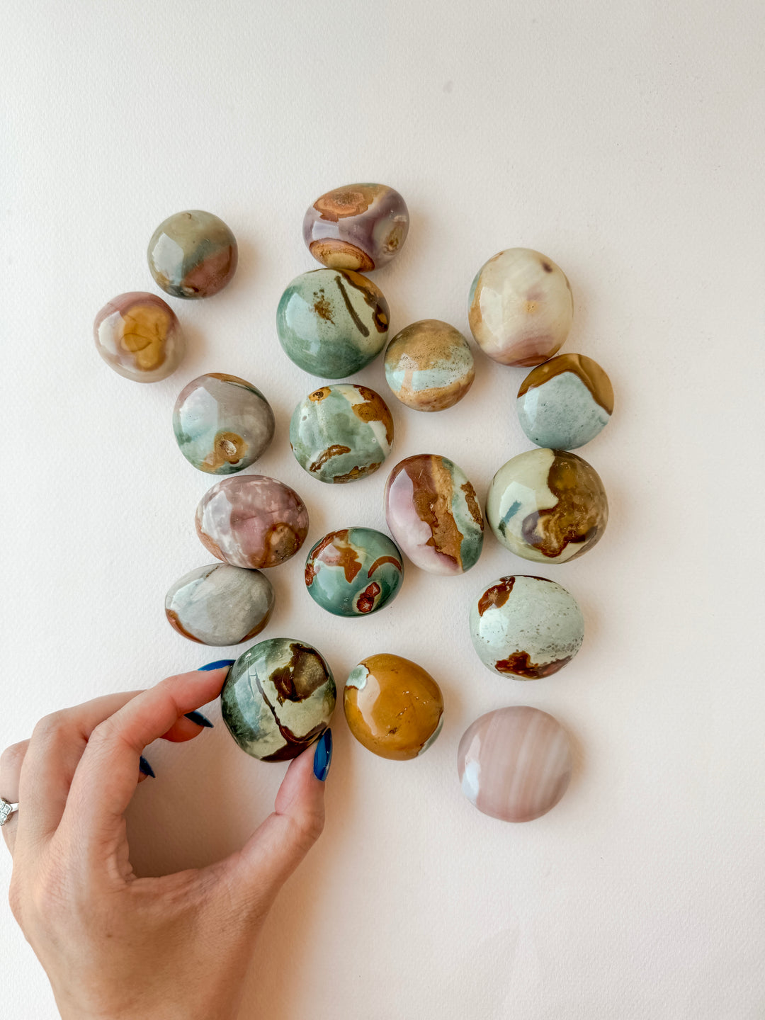 Polychrome Jasper Mini Palm Stone // Grounding + Creativity