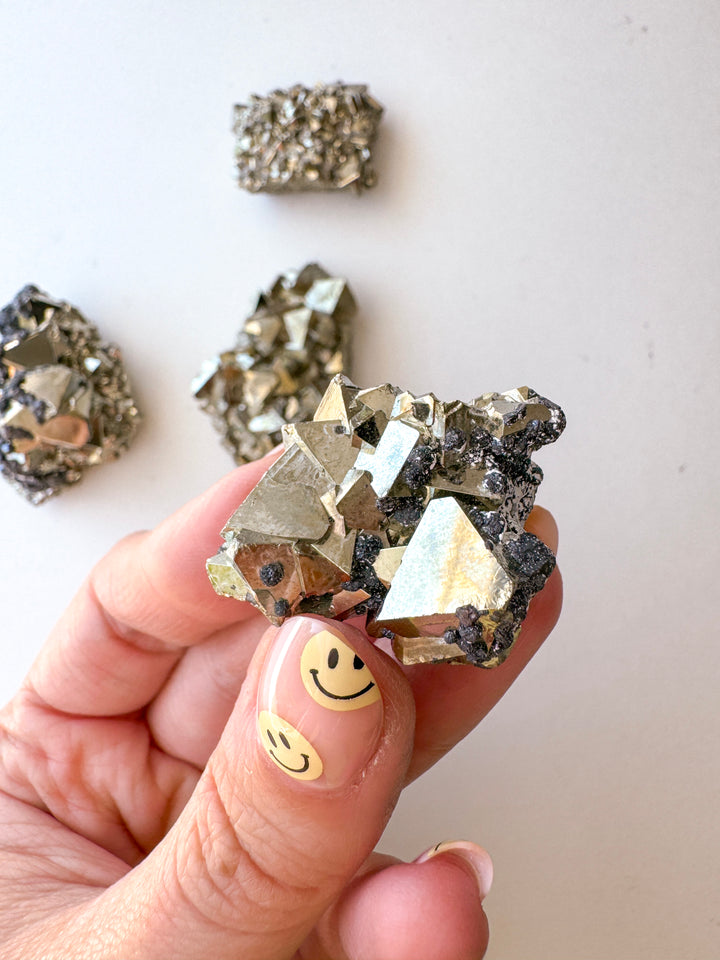 Pyrite Octahedron Cluster // Success + Wealth + Protection