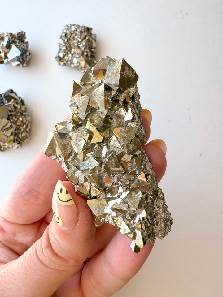 Pyrite Octahedron Cluster // Success + Wealth + Protection