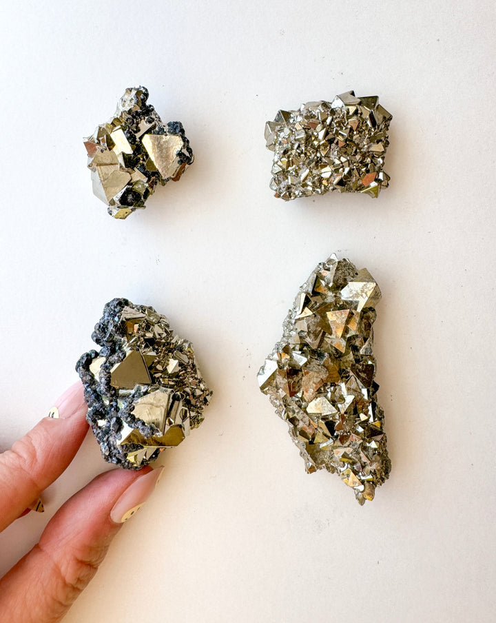 Pyrite Octahedron Cluster // Success + Wealth + Protection